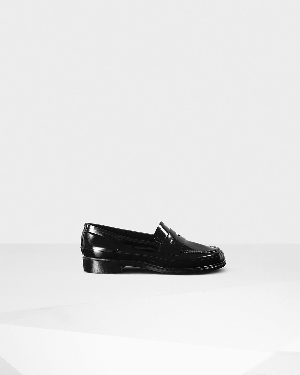 Hunter Loafers Svart - Dame Original Gloss Penny - Norge DEWUGF-652